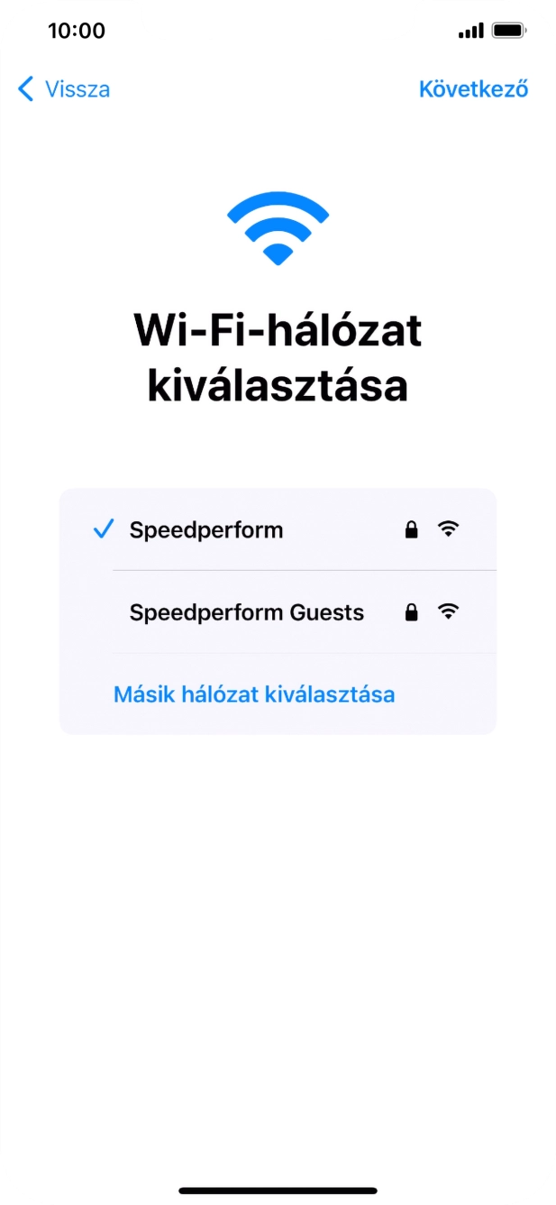 Válaszd a Következő lehetőséget.