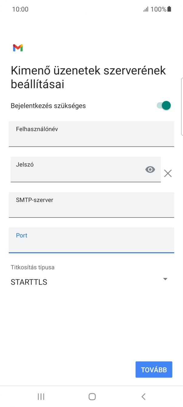 Nyisd le a „Titkosítás típusa” alatt legördülő menüt.