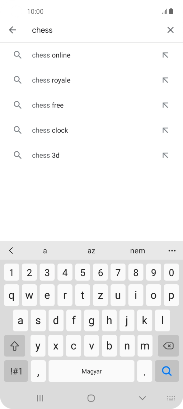 Írd be a keresett alkalmazás nevét vagy kategóriáját, és kattints a keresés ikonra. Írd be a keresett alkalmazás nevét vagy kategóriáját, és kattints a keresés ikonra.