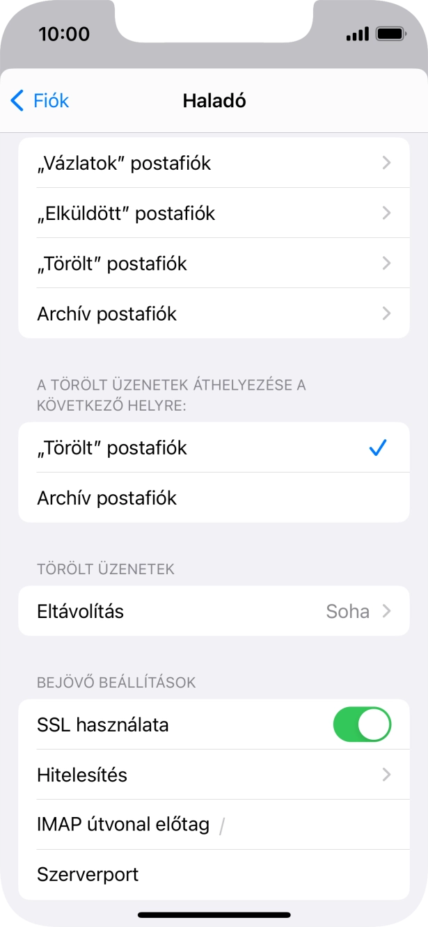 Válaszd a Hitelesítés lehetőséget.