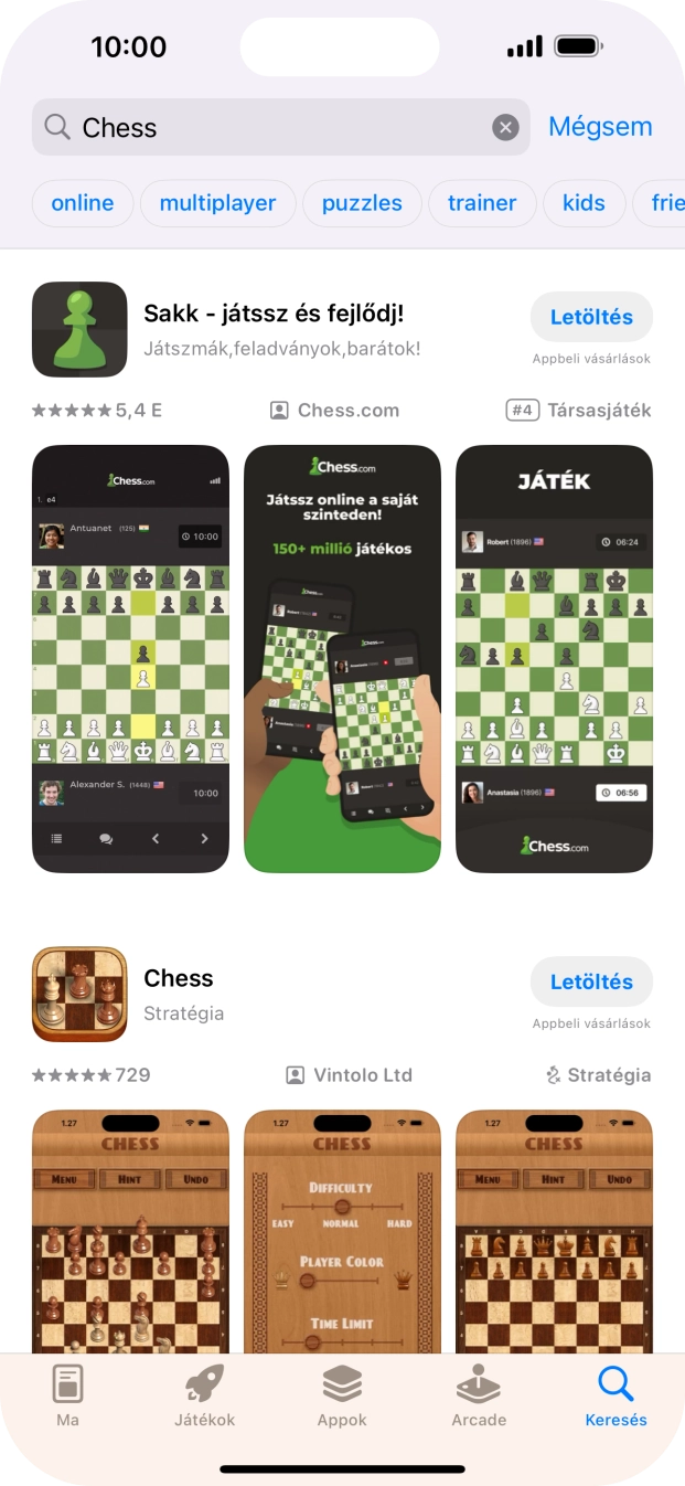 Kattints a kívánt alkalmazásra.