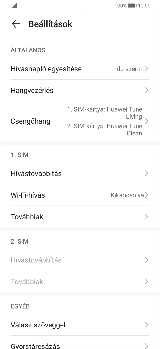 Válaszd a Továbbiak lehetőséget.