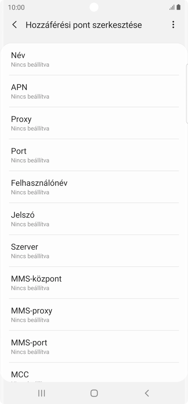 Válaszd a Név lehetőséget.