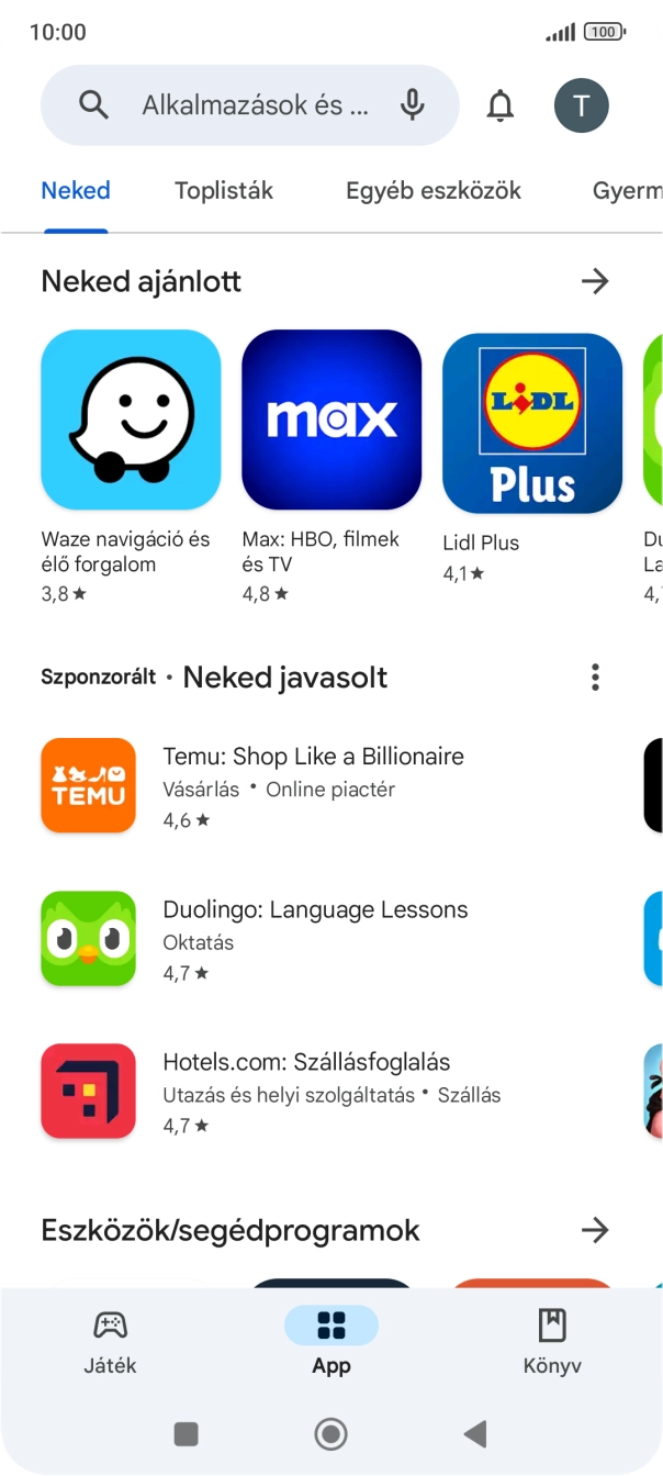 Kattints a keresés mezőre. Kattints a keresés mezőre.