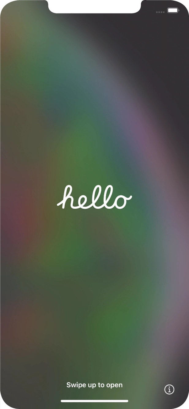 Húzd az ujjad felfelé a kijelző aljáról.