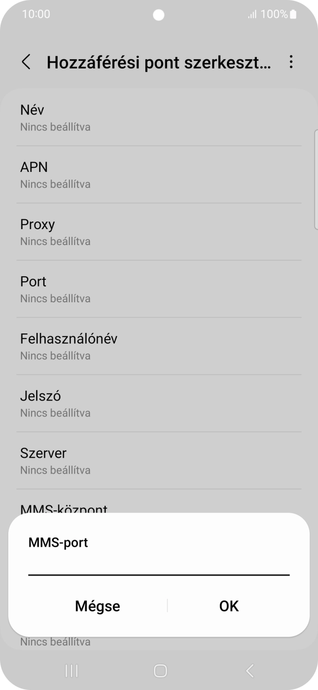 Írd be azt, hogy 8080, és válaszd az OK lehetőséget.