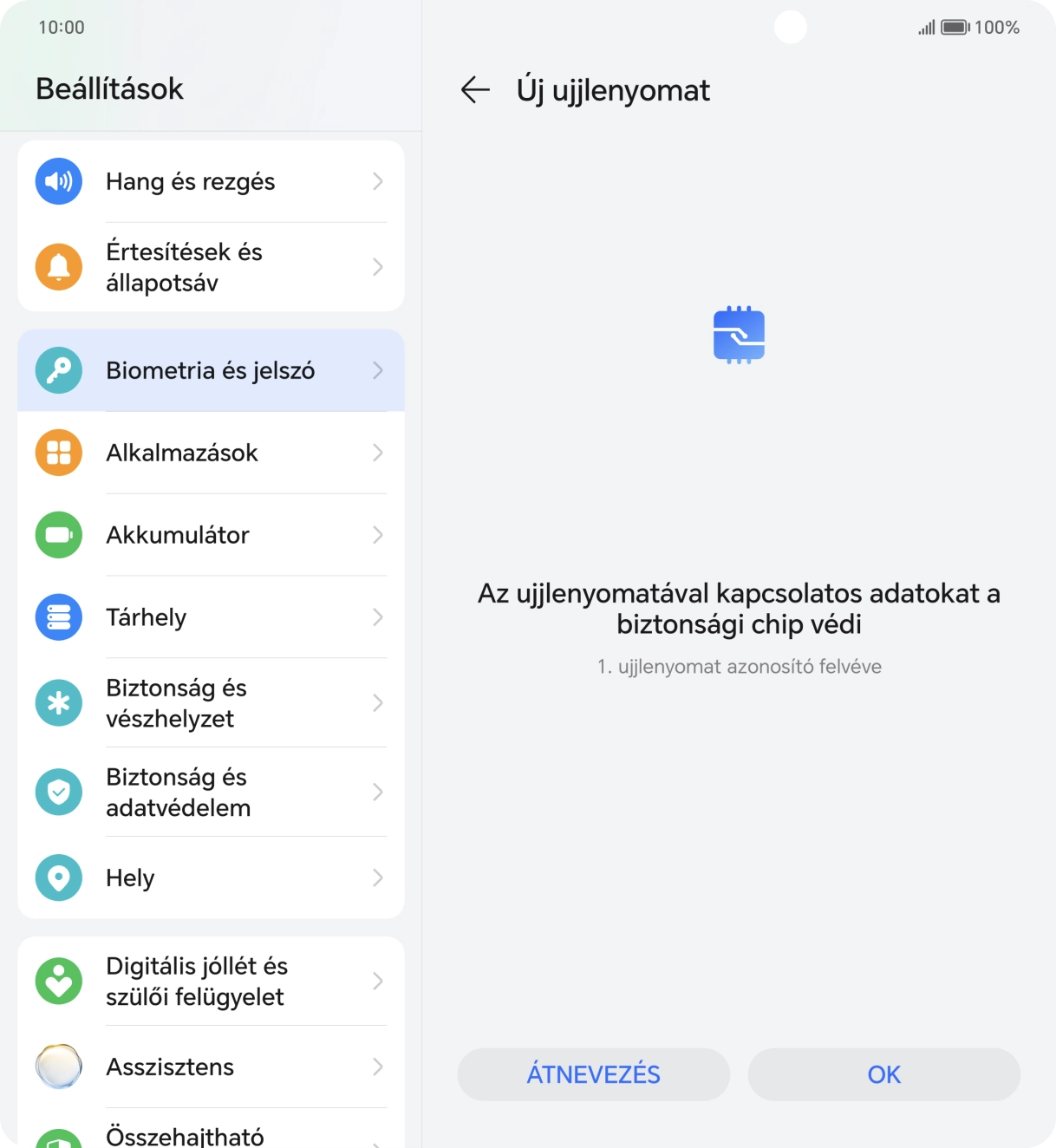 Válaszd az OK lehetőséget. Válaszd az OK lehetőséget.