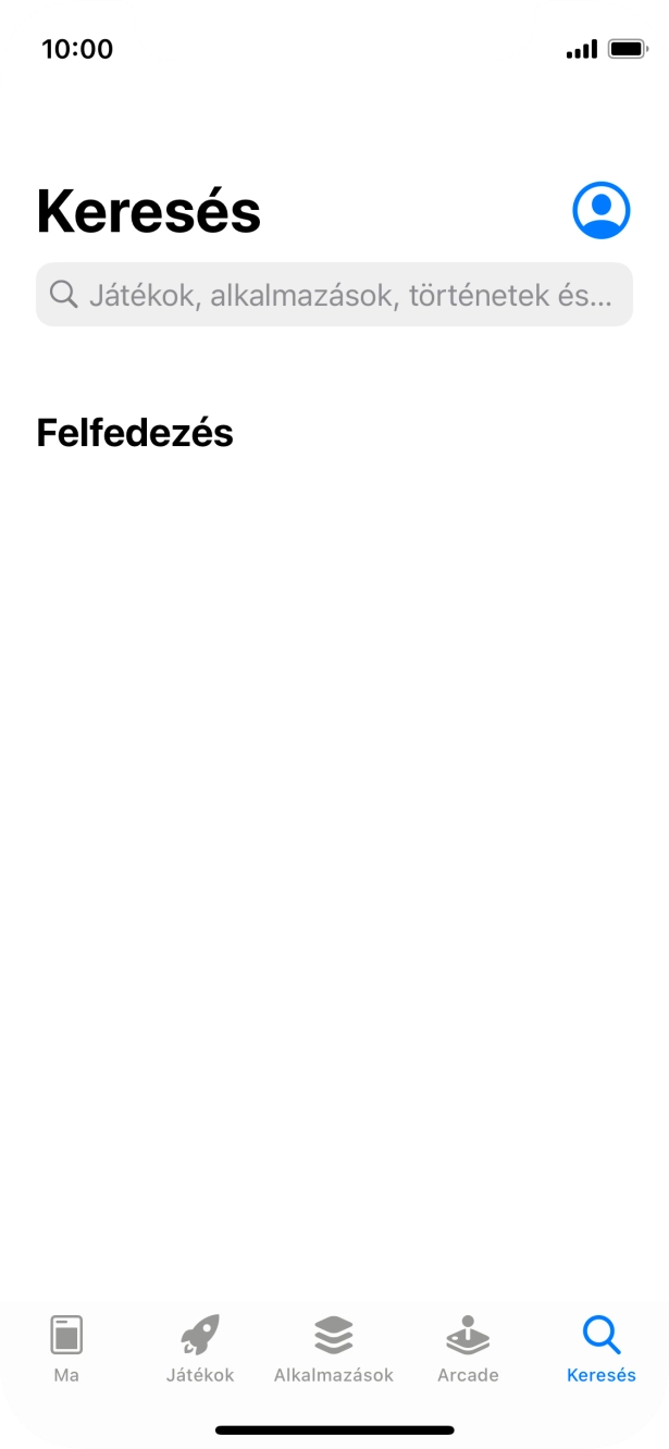 Kattints a keresés mezőre, és írd be a keresett alkalmazás nevét vagy tárgykörét. Kattints a keresés mezőre, és írd be a keresett alkalmazás nevét vagy tárgykörét.