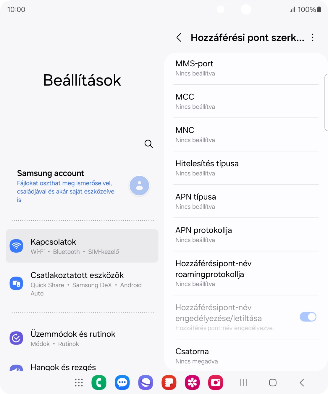 Válaszd az MCC lehetőséget. Válaszd az MCC lehetőséget.
