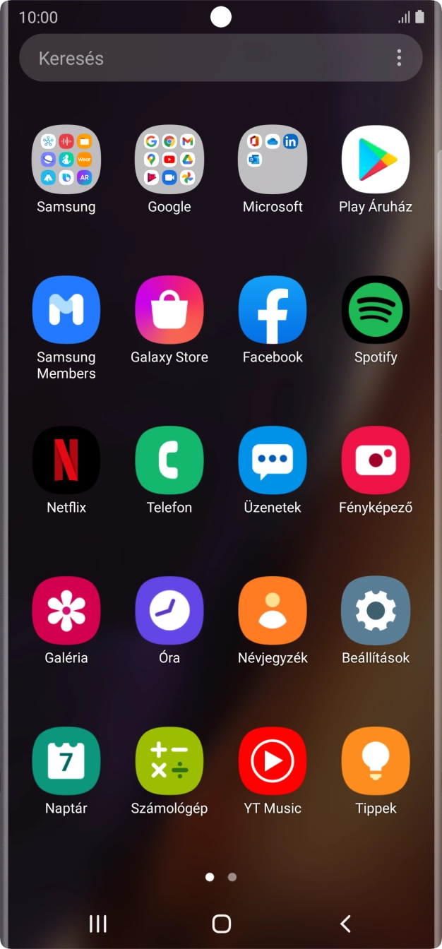 Válaszd a Névjegyzék lehetőséget. Válaszd a Névjegyzék lehetőséget.