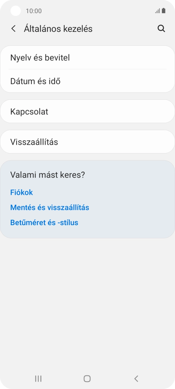 Válaszd a Visszaállítás lehetőséget. Válaszd a Visszaállítás lehetőséget.