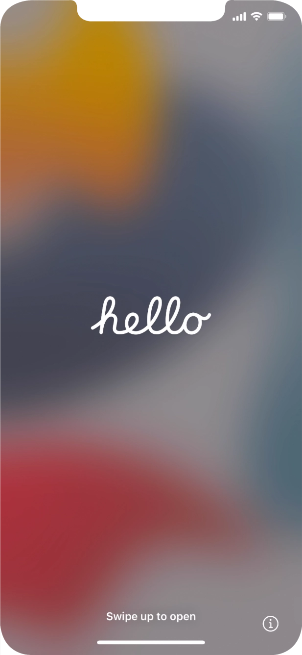 Húzd az ujjad felfelé a kijelző aljáról.