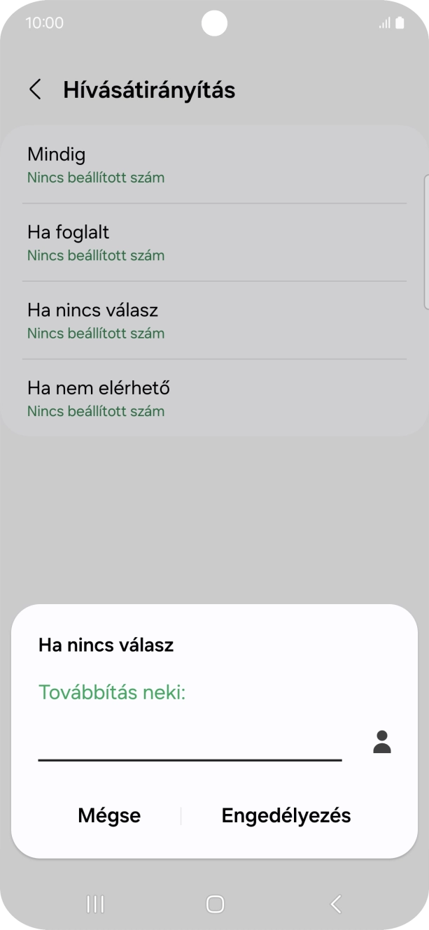 Írd be a +36709090999 számot és válaszd az Engedélyezés lehetőséget.