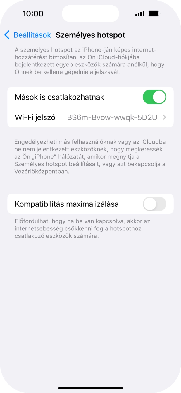 Húzd az ujjad felfelé a kijelző aljáról, hogy visszatérj a kezdőképernyőhöz.