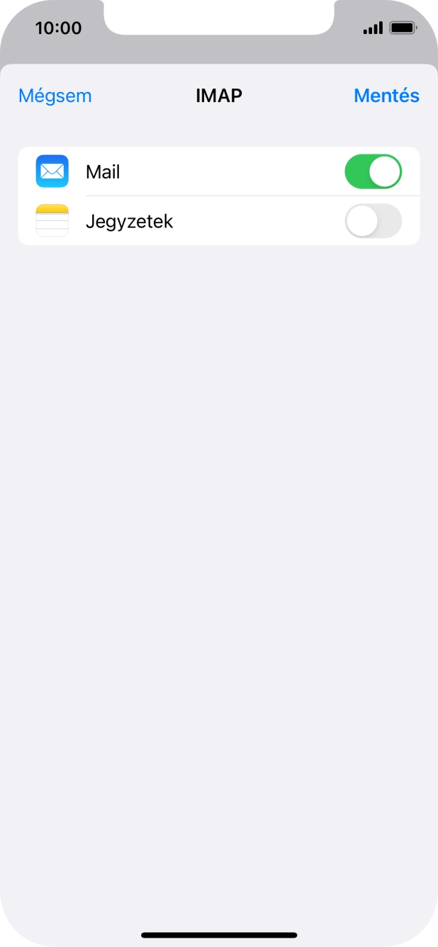 Válaszd a Mentés lehetőséget. Beállította a rendszer az e-mail-fiókodat. Amennyiben további beállításokat kívánsz alkalmazni a bejövő és kimenő szerverhez, az alábbi lépésekkel folytasd.