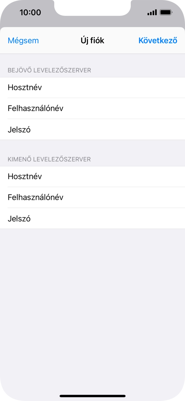 Válaszd a Következő lehetőséget.