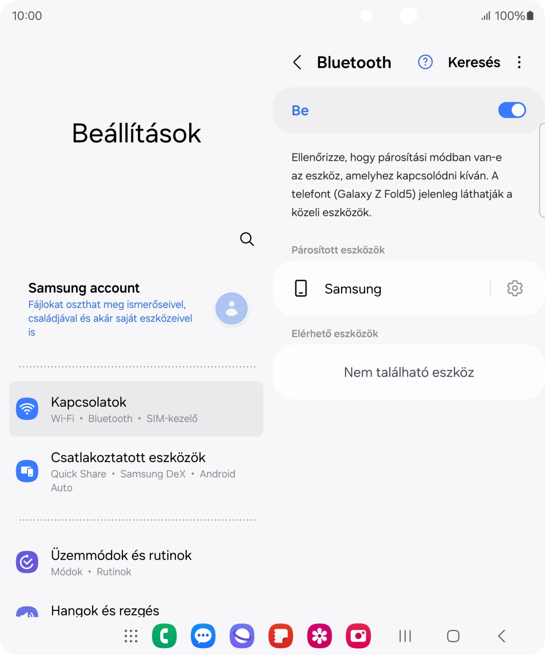 A befejezéshez, és ahhoz, hogy visszatérhess a főképernyőhöz, nyomd meg a főgombot.