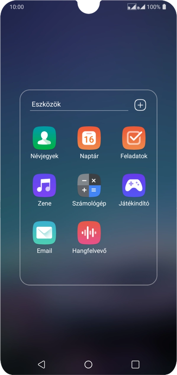 Válaszd a Névjegyek lehetőséget.