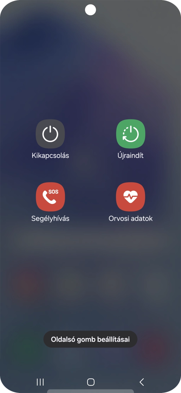Válaszd a Kikapcsolás lehetőséget. Válaszd a Kikapcsolás lehetőséget.