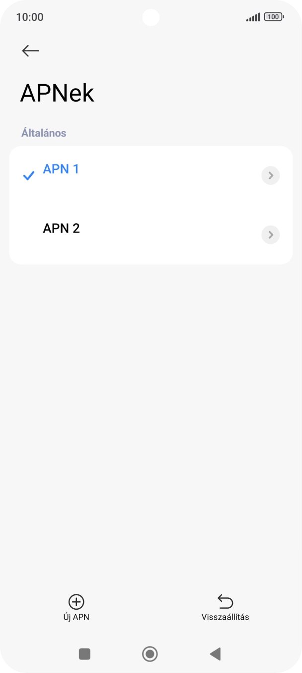 Kattints a kívánt adatkapcsolat melletti mezőre, hogy aktiváld azt.