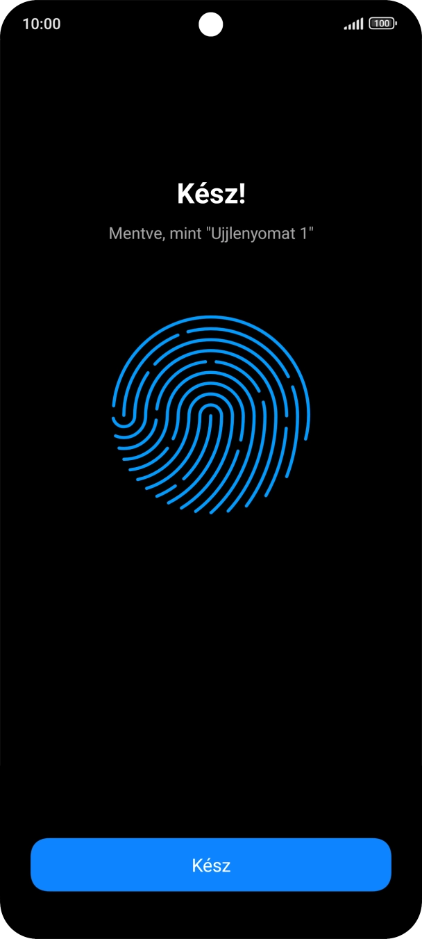 Válaszd a Kész lehetőséget.