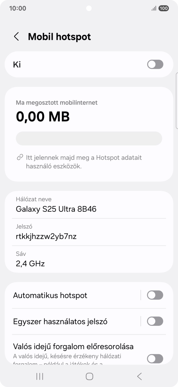 Válaszd a Hálózat neve lehetőséget.