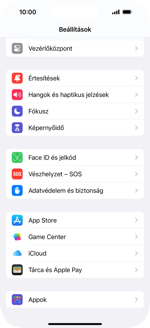 Válaszd az Appok lehetőséget. Válaszd az Appok lehetőséget.