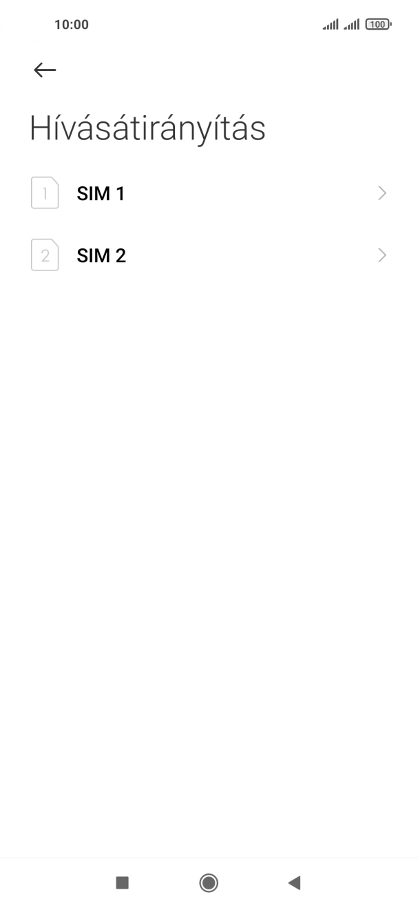 Kattints a kívánt SIM-kártyára.