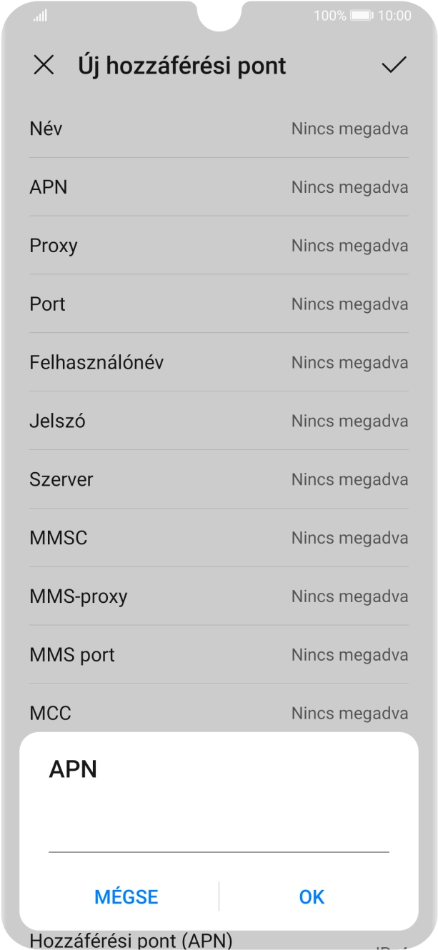 Amennyiben előfizetésed van, írd be azt, hogy internet, és válaszd az OK lehetőséget.