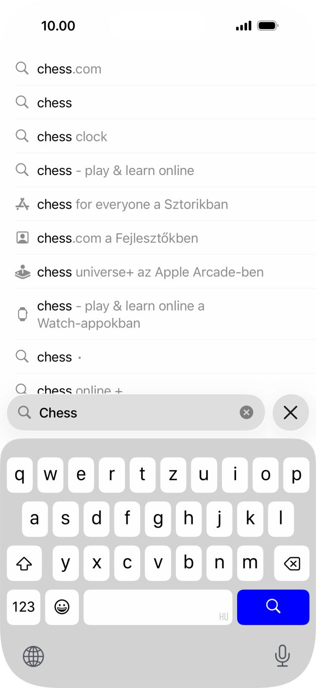 Kattints a keresés ikonra.