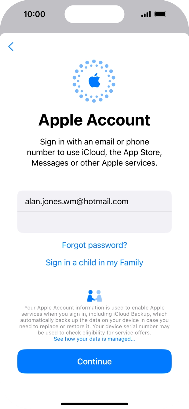 Press Continue. Press Continue.