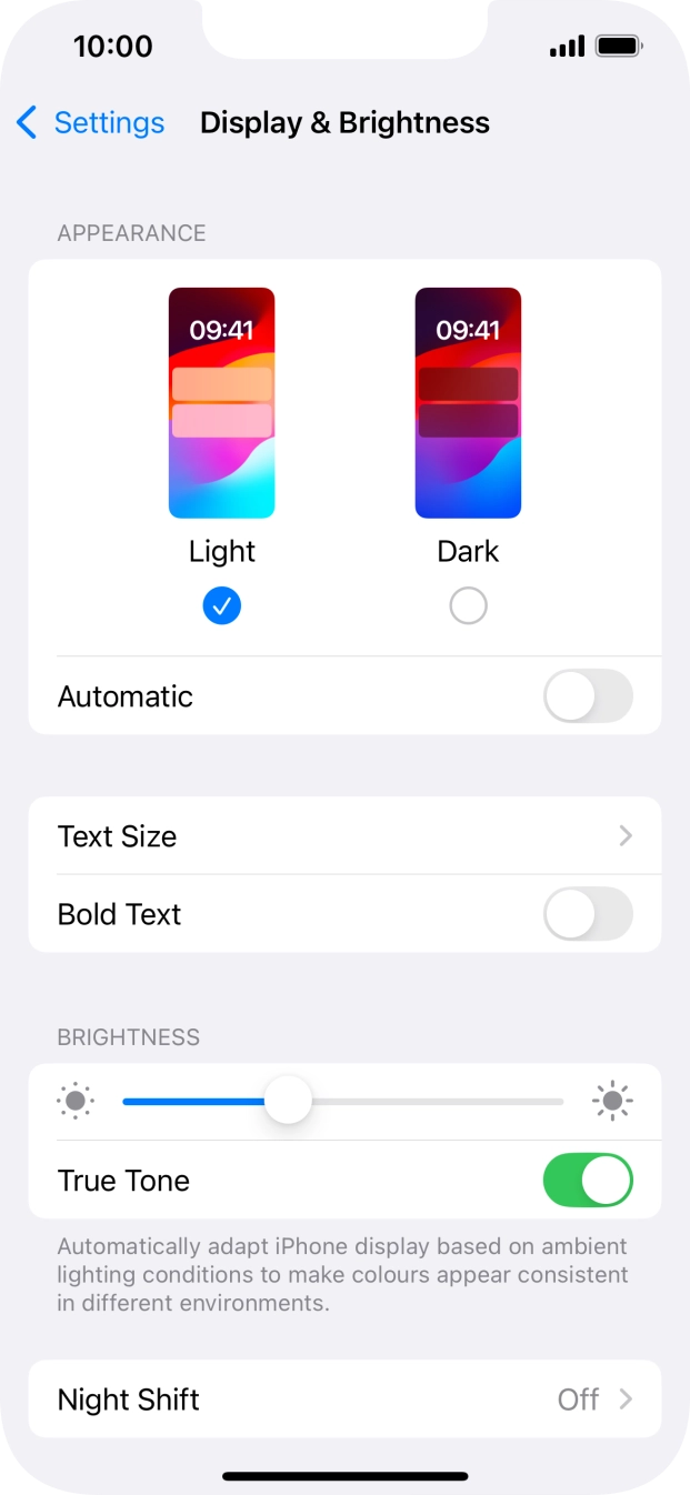 Press Dark. Press Dark.