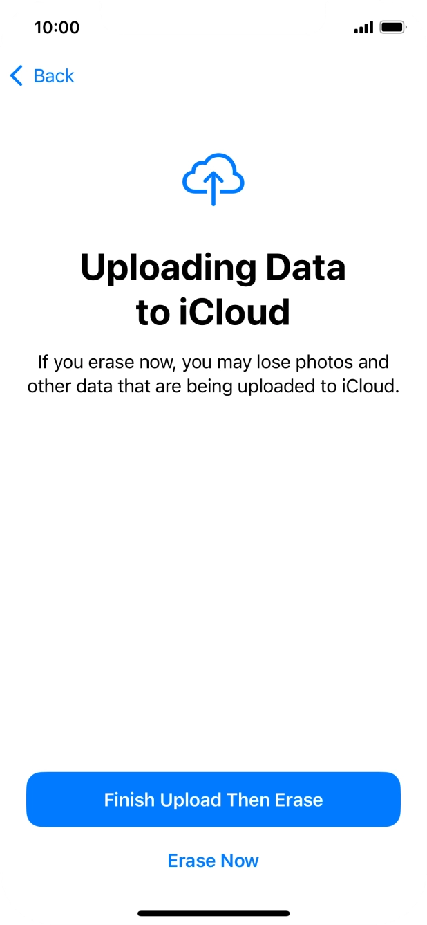 Press Erase Now. Press Erase Now.