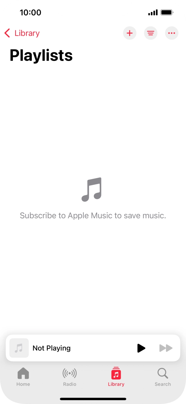 Press the new playlist icon.