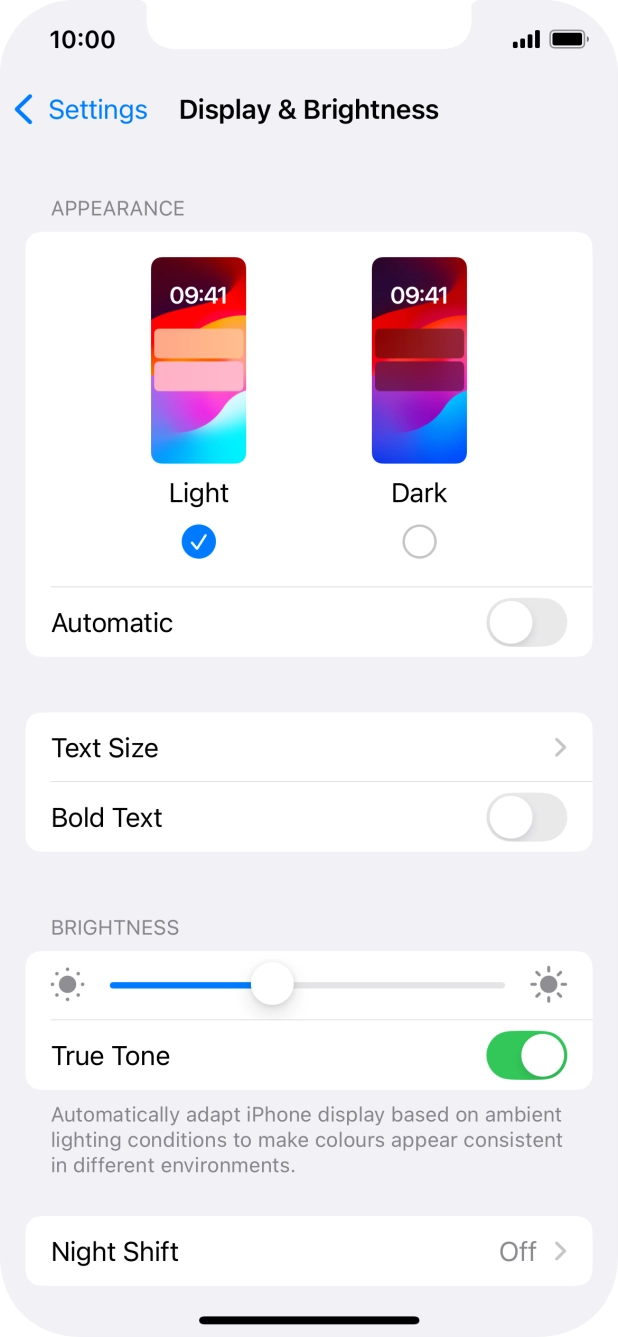 Press Dark. Press Dark.