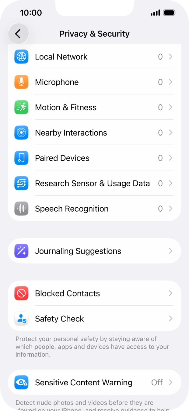 Press Sensitive Content Warning.