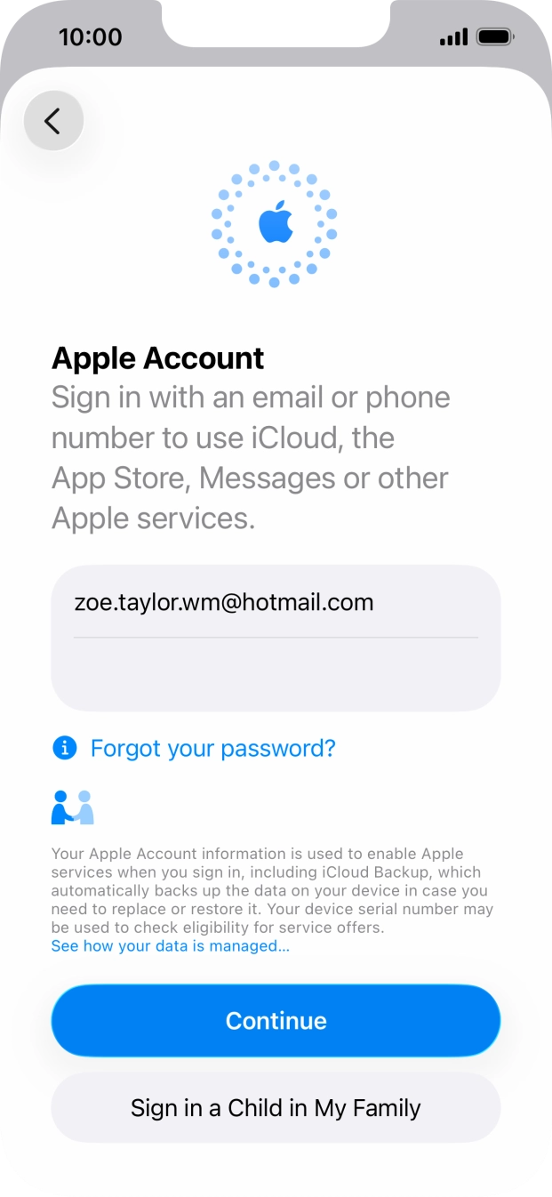 Press Continue. Press Continue.