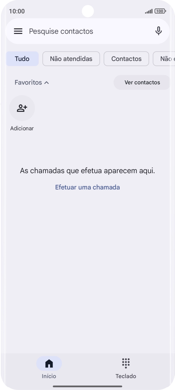 Prima o ícone de menu.