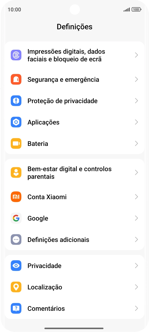 Prima Definições adicionais.