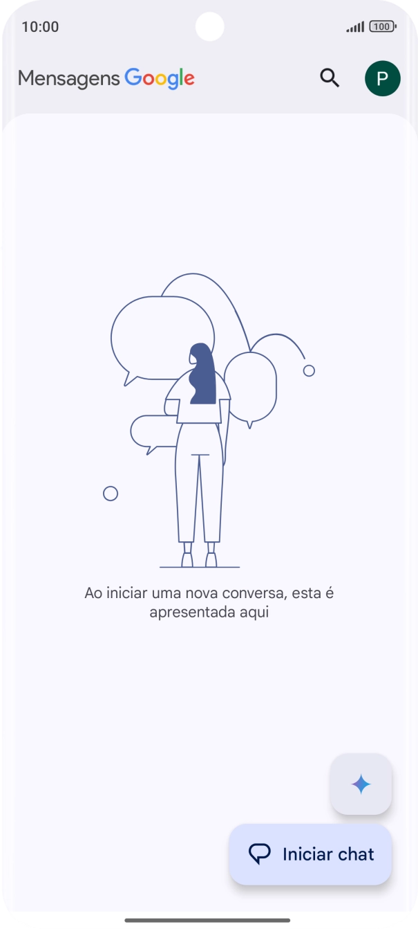 Prima o ícone de perfil.