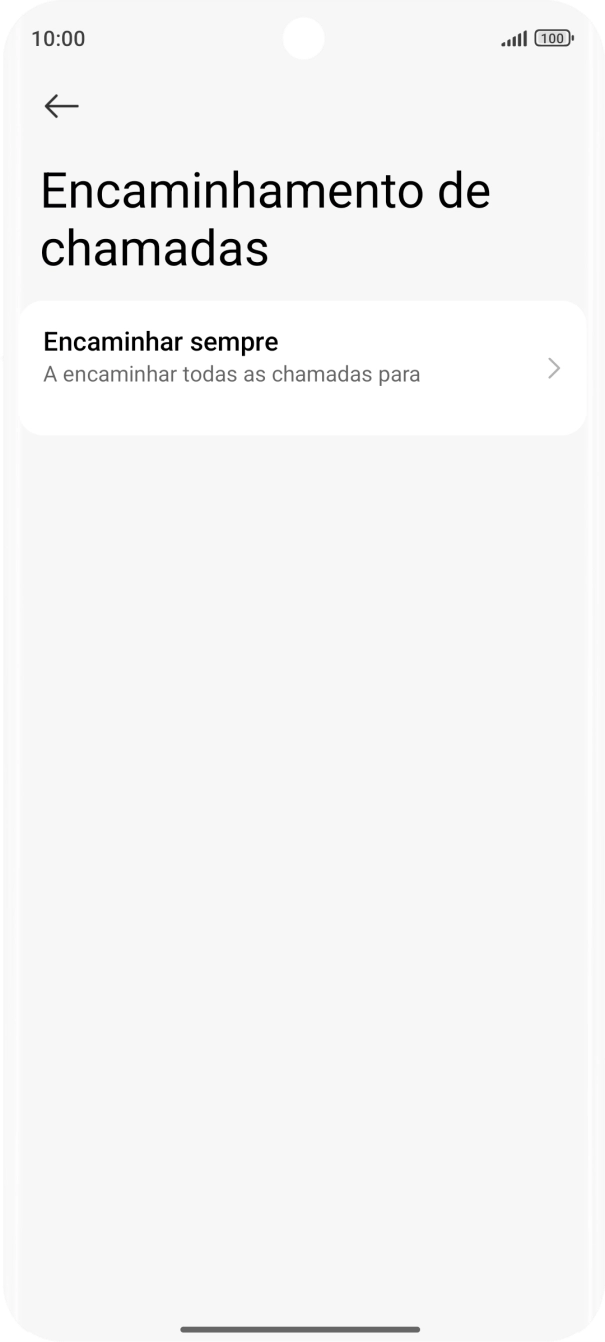 Prima o tipo de desvio pretendido.