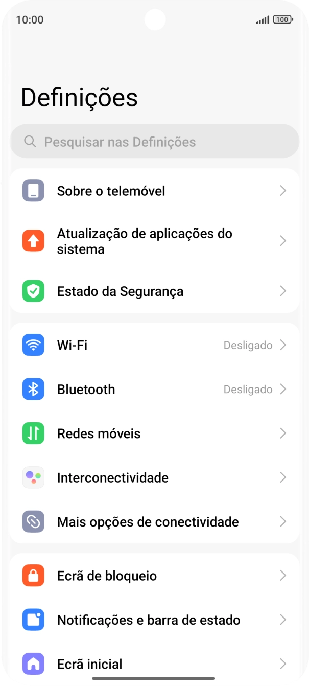 Prima Sobre o telemóvel.