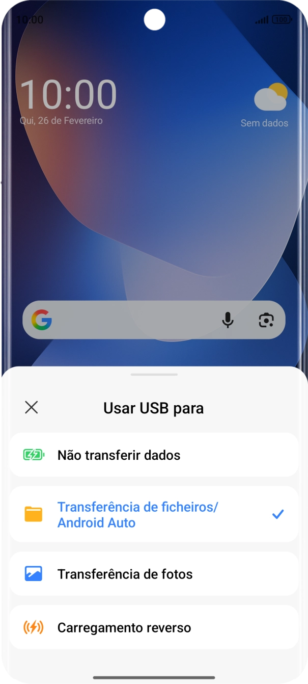 Prima Transferência de ficheiros/Android Auto.