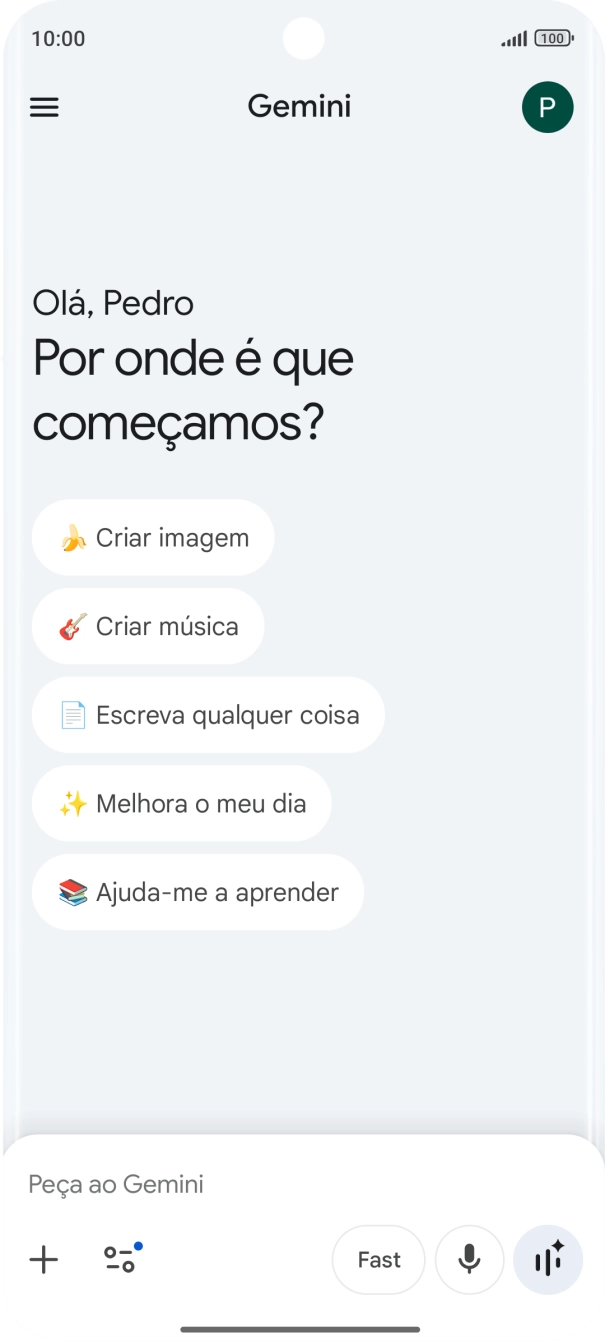 Prima o ícone de perfil.