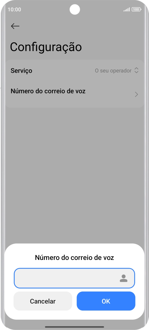 Introduza 123 e prima OK.