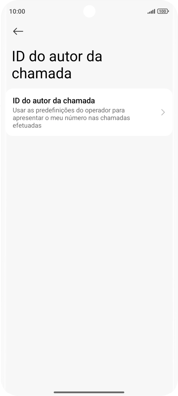 Prima ID do autor da chamada.