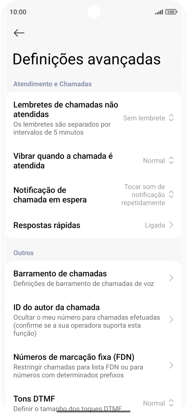 Prima ID do autor da chamada.