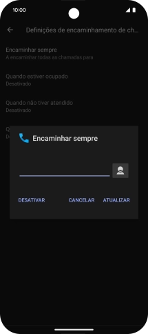 Prima DESATIVAR.