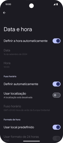 Para voltar ao ecrã inicial, deslize o dedo de baixo para cima a partir da base do ecrã.