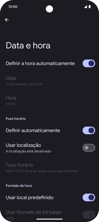 Para voltar ao ecrã inicial, deslize o dedo de baixo para cima a partir da base do ecrã.